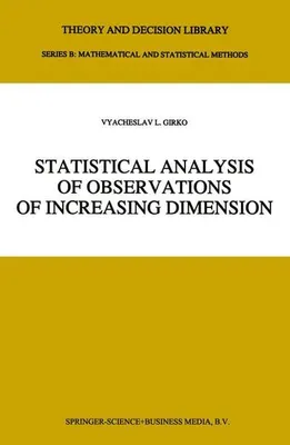 Zdjęcie produktu dla Statistical Analysis of Observations of Increasing Dimension