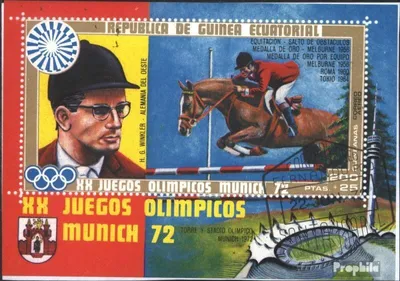 Produktbild von Briefmarken Äquatorialguinea 1972 Mi Block13 (kompl.Ausg.) gestempelt Olympische Sommerspiele