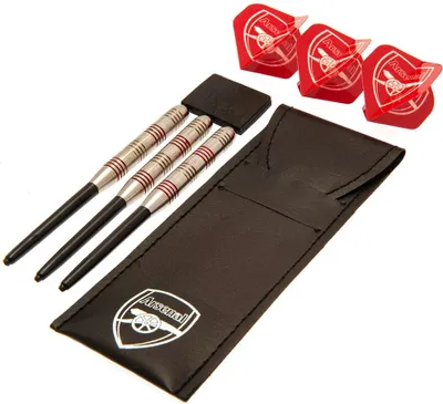 Produktbild von Arsenal FC - Darts Set, Wappen 10er-Pack TA9741 (Einheitsgröße) (Schwarz/Rot/Weiß)