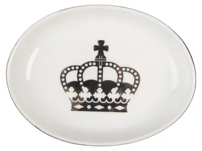 Produktbild von Clayre & Eef Seifenschale 14x11x3 cm Weiß Keramik