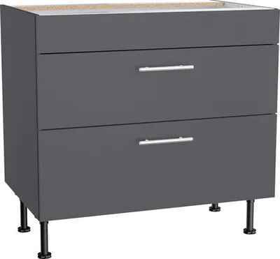 Produktbild von Optifit Kochfeldumbauschrank Ingvar420 BxTxH 90 x 58,4 x 87 cm anthrazit matt zerlegt KFIN UC936-8E+