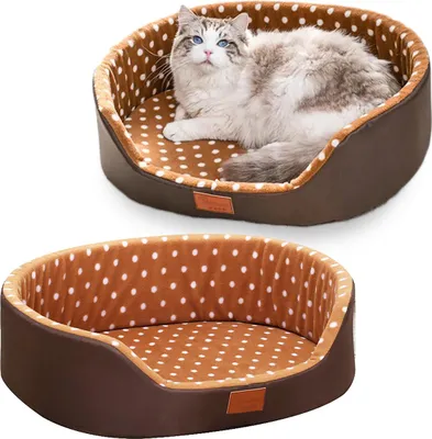 Produktbild von Hundebett Weich Hundekissen für Hunde Katzen Tierrbett Größe S Braun