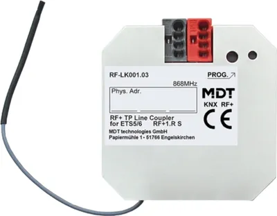 Immagine prodotto di MDT KNX RF+, accoppiatore di linea radio, UP, 1 pz.