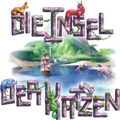 Produktbild von SKED0008 - Die Insel der Katzen, Karten-/Puzzlespiel, für 1-4 Spieler, ab 8 Jahren