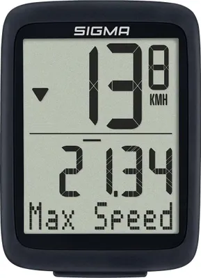 Image de Ordinateur de vélo - 10 fonctions - Étanche - Noir et blanc