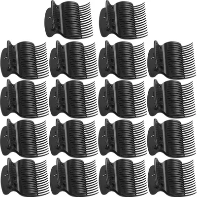Produktbild von Lockenwickler Clips 18 Stücke Lockenwickler Klammern Lockenwickler Halter für Kleine Mittlere Große und Jumbo Lockenwickler Schwarz