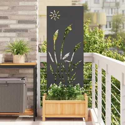 Zdjęcie produktu dla Maison Exclusive – czarny parawan ogrodowy 50 x 140 cm