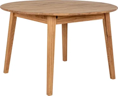 Produktbild von Esstisch >Metz< in Natur, Eiche-Massiv - 118x75,5x158cm (BxHxT)