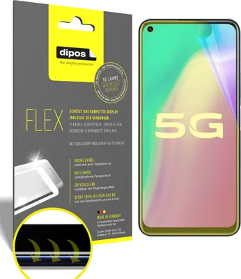 Produktbild von 2x Schutzfolie für Vivo Y51s inkl. Rundung 3D Full Cover Flex Folie Display