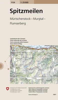 Produktbild von Swisstopo 1 : 25 000 Spitzmeilen