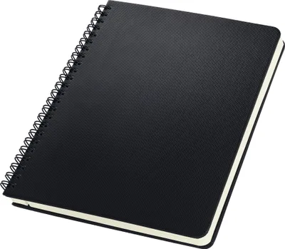 Produktbild von SIGEL CO823 Spiralblock Conceptum, Hardcover, ca. A5, liniert, schwarz, 160 S.