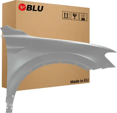 Zdjęcie produktu dla BLU Błotnik pasujący do Volkswagen Tiguan II LA7W Prawy Srebrny Reflex Silver Metallic | 20016-2020 | Przedni Przód | Lakierowany | Gotowy do montażu | Stal