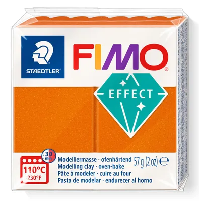 Obrázek produktu pro Staedtler FIMO 8010-41, Keramické hlíny, Metalická, Oranžová, 8 kusů, 110 °C, 30 min, Německo