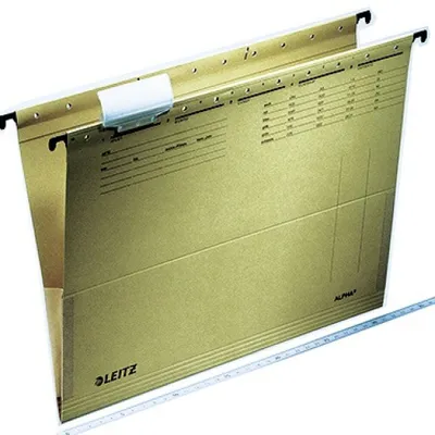 Zdjęcie produktu dla LEITZ 1916-30-00 10x kieszenie wiszące ALPHA® naturalny brąz(T)