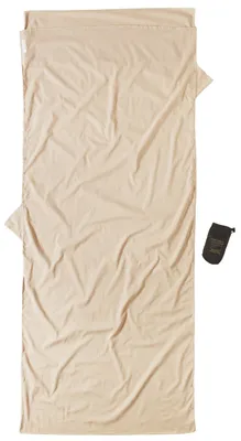Produktbild von Cocoon TravelSheet InsectShield ägypt. Baumwolle Hüttenschlafsack (Wärmeleistung +3,9°C / Max. Körpergröße 190cm / Gewicht 0,26kg) sand