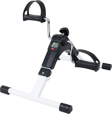 Image de Vélo d'appartement - Appareil de fitness - Seniors - Utilisation au bureau - Appareil d'entraînement pour les jambes et les bras - Vélo d'appartement - Fitness - Rééducation - Vélo d'appartement compact