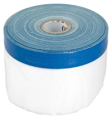 Produktbild von TRUFA UV Masker - Abdeckfolie mit Klebeband selbstklebend, 0,55m x 20m Maskertape, Kombi Mask Tape