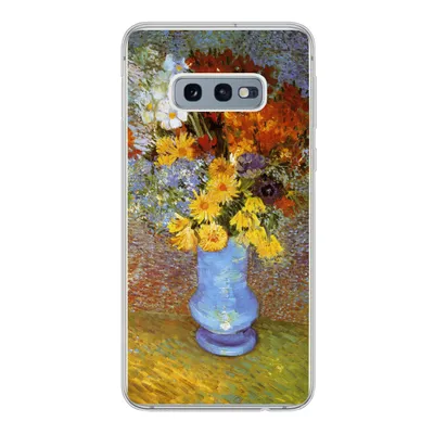 Produktbild von MuchoWow® Handyhülle Schutzhülle Hülle für Samsung Galaxy S10e Vase mit Gänseblümchen und Anemonen - Vincent van Gogh Silikon Softcase Handy Hülle - Handy