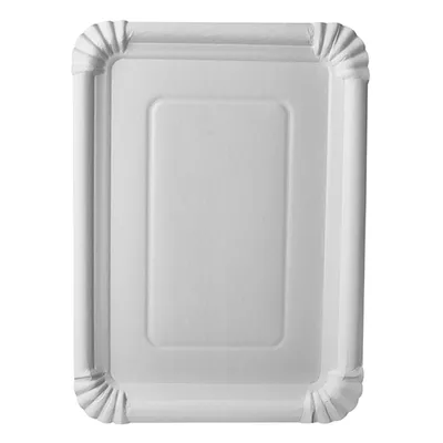 Image de Papstar barquettes en carton jetables Pure carrées blanches 215 x 290 mm 250 pièces