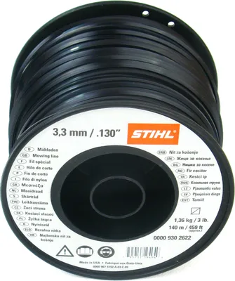 Produktbild von STIHL Mähfaden, Trimmerfaden, 3,3mm, 142m quadratisch 00009302622