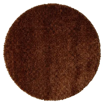 Image de Volero - Tapis rond lavable - Clean Marron Foncé - Ø 120cm