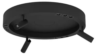 Image de Plafonnier LED noir Bruscoli, diamètre 60 cm
