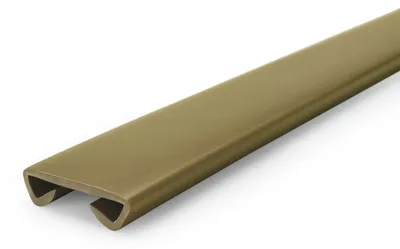 Produktbild von QUEST Handlaufprofil, PVC-Handlauf 40x8 mm, Treppenhandläufe, Handlaufleiste, Handlaufverkleidung STANDARD, Kunststoffhandlauf, messing, 1 m