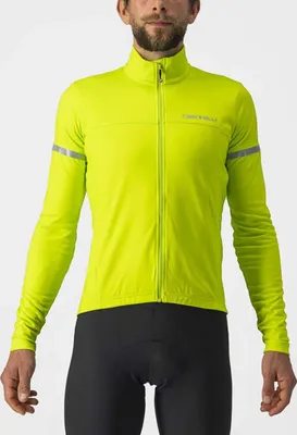 Image de Maillot de cyclisme à manches longues CASTELLI pour l'hiver - FONDO 2 WINTER - Jaune M