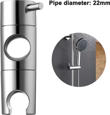 Produktbild von Brausehalter, Universal Handbrause Halterung, Verstellbar Duschhalterung für Handbrause oder Duschkopf ABS Grade Kunststoff, Verchromt brausenhalterung für Badezimmer Duschstange