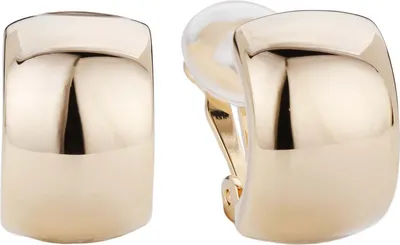 Produktbild von Traveller Ohrclips - Goldfarbe - Glänzend - Halbcreole - 22kt vergoldet - 18 mm - 138009