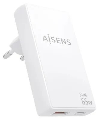 Imagen del producto de AISENS ASCH-65W2P076-W, Interior, Corriente alterna, 20 V, Blanco