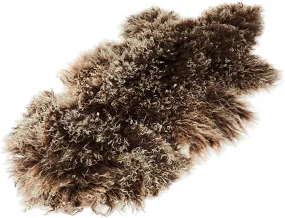 Produktbild von Naturform Tibetlammfell Teppich 100x55cm JAY106 Braun (Tops) 100cm