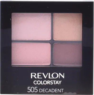 Produktbild von Revlon ColorStay 16-Hour Eye Shadow, Creme, Braun, Decadent, 4 Farben, 4,8 g, Frauen