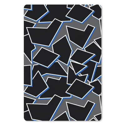Produktbild von MuchoWow® Mauspad Mousepad Formen - Geometrie - Schwarz - Design 18x27 cm - Mousepads - Maus Mat - Pad - Mausunterlage
