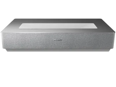 Produktbild von Hisense 120L5HA Ultrakurzdistanz Projektor mit Leinwand, 2700 ANSI Lumen, DLP, UHD 4K (3840x2160), 3000:1, 16:9, 2540 - 3048 mm (100 - 120")