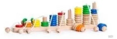 Image de Jouet éducatif Bajo Bois Abacus avec cordes - 43 cm