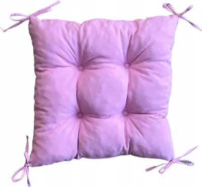 Produktbild von Hockerkissen, Quadratisches Kissen, Rosa, 40x40x8 cm, Küchenhockerkissen, Weiches quadratisches Hockerkissen, Stuhlkissen für Haus und Garten