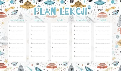 Obrázek produktu pro Plán výuky na ledničku, magnetický, 30 x 17,5 cm