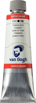 Zdjęcie produktu dla Farba akrylowa Van Gogh tubka 150 ml biel tytanowa 105