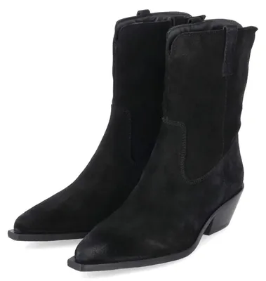 Image de Bottes western pour femmes Copenhagen Shoes, couleur noire, en cuir lisse, taille 39