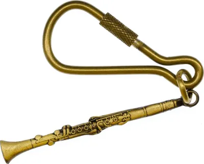 Produktbild von Klarinette Bronze Schlüsselanhänger Miniblings Musiker Musik Klarinetistin Jazz