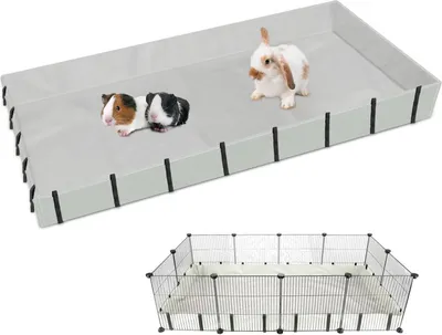 Image de Mfsdai Imperméable Linge de lit pour cochons d'Inde XL 142*71*10cm Gris