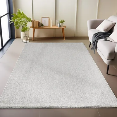 Image de Carpetsale24 Tapis pour Salon Uni Mélangé Design Bouclé à Boucles Poils Courts Moderne Résistant et Facile à Entretenir, Taille: 140x200 cm
