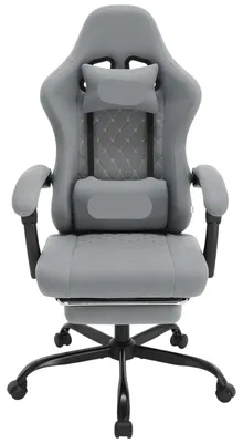 Image de Siège de jeu et de bureau ergonomique - Siège de bureau confortable - Siège réglable - Fonction massage