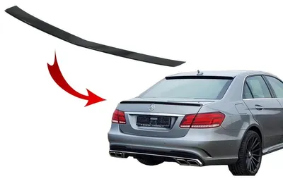 Produktbild von Kofferraumspoiler für Mercedes E-Klasse W212 2009-2016 Facelift Look Glänzend schwarz.