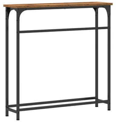Obrázek produktu pro vidaXL Konzole s policí z recyklovaného dřeva 75 x 19,5 x 75 cm dřevotřísková deska