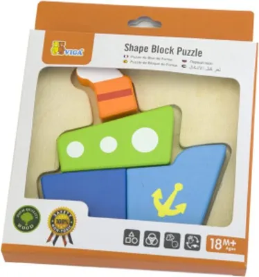 Produktbild von Viga 50171 Pierwsze puzzle maluszka - Statek