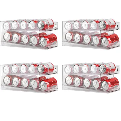 Produktbild von 4x VOSSBACH Kühlschrank Dosen Organizer für 250ml/330ml Getränkedosen Dosenspender Dosenhalter Getränkehalter