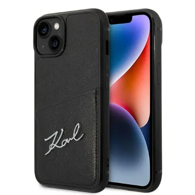 Image de Karl Lagerfeld Klhcp14Mcssk Iphone 14 Plus / 15 Plus 6,7 Hardcase Czarny/Black Signature Logo Cardslot