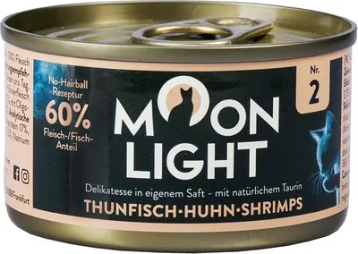 Immagine prodotto di Moonlight Dinner No. 2 Tonno-Cicken-Gamberetti cibo umido per gatti, 80 g
